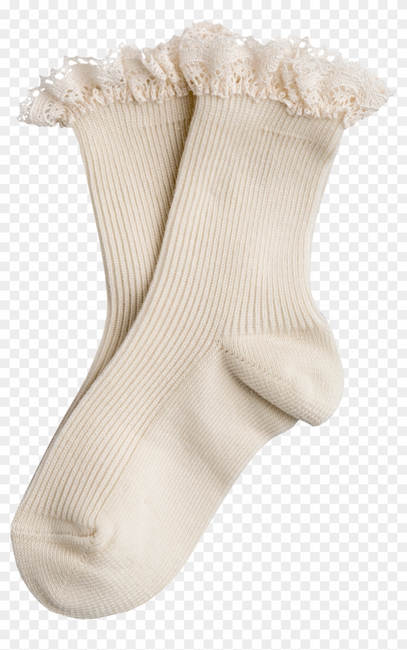 Top Lace Short White Socks Nami Boutique Jx39 - Sock Clipart