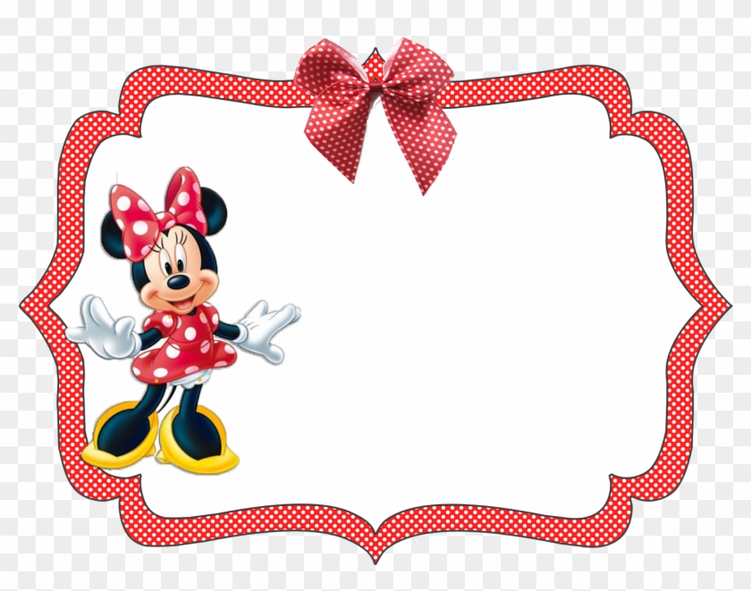 Convite De Aniversario Minnie Png - Cenefas De Minnie Mouse Clipart
