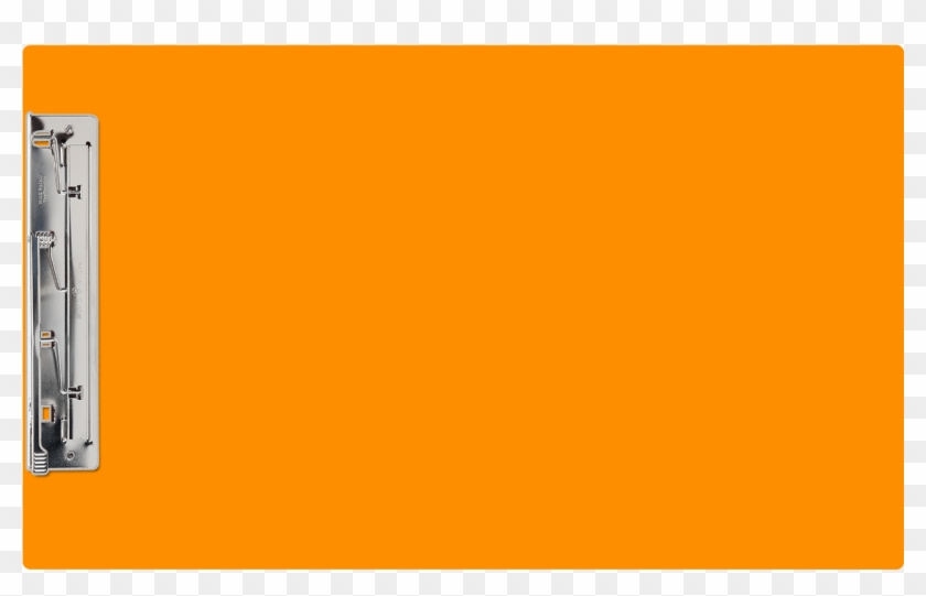 Clipboard Acrylic Panel Featuring An 8" Hinge Clip - Paper Product - Png Download #2389758