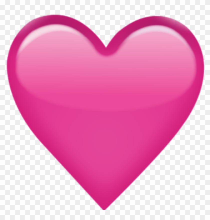 Pink Love Heart Emoji , Png Download - Pink Heart Emoji Png Clipart #2389759