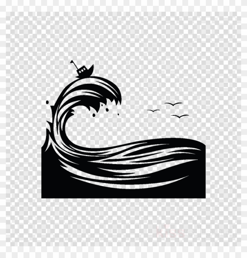 Wave Silhouette Png Clipart Wind Wave Silhouette - Handyman Clip Art Logo Transparent Png #2390601