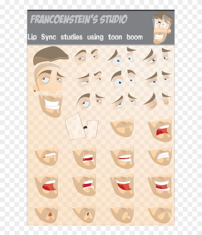 Expressions Cartoon Mouths, Pencil Test, Drawing School, - Motion Graphics Face Expressions Clipart