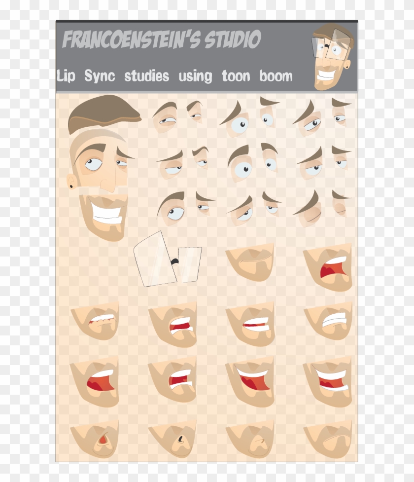 Expressions Cartoon Mouths, Pencil Test, Drawing School, - Motion Graphics Face Expressions Clipart #2391321