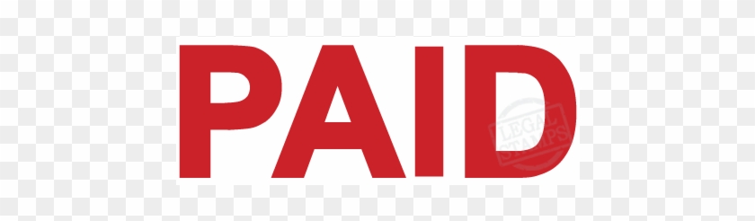 Paid In Full Stamp Png - Carmine Clipart