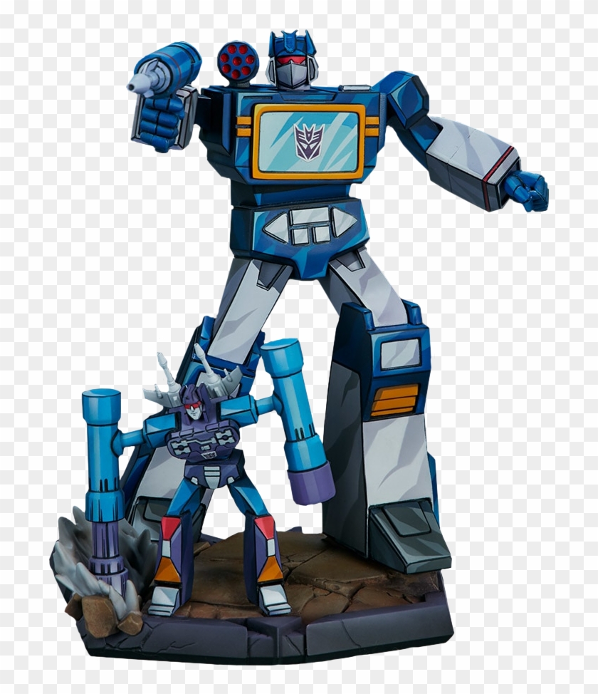 Soundwave & Rumble Classic Scale 10” Statue - Soundwave Clipart