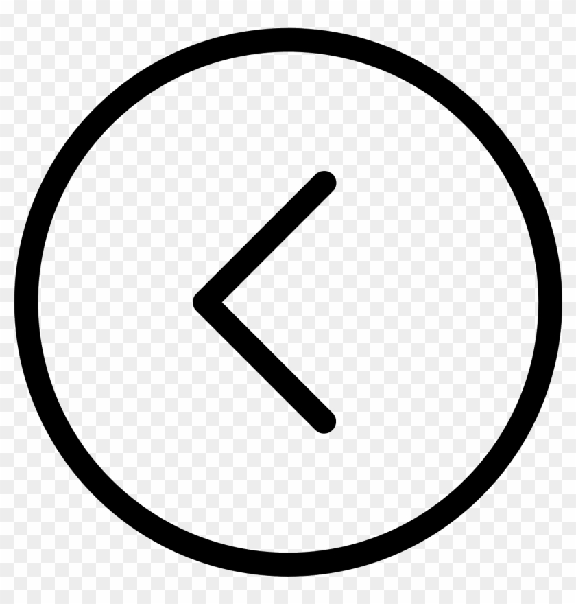 Chevron Izquierda En Círculo Icon - Down Arrow In Circle Clipart #2391792