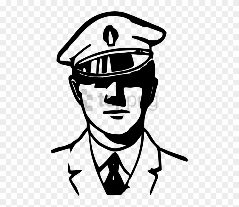 Free Png Download Policeman Png Images Background Png - Officer Clipart Black And White Transparent Png #2391963