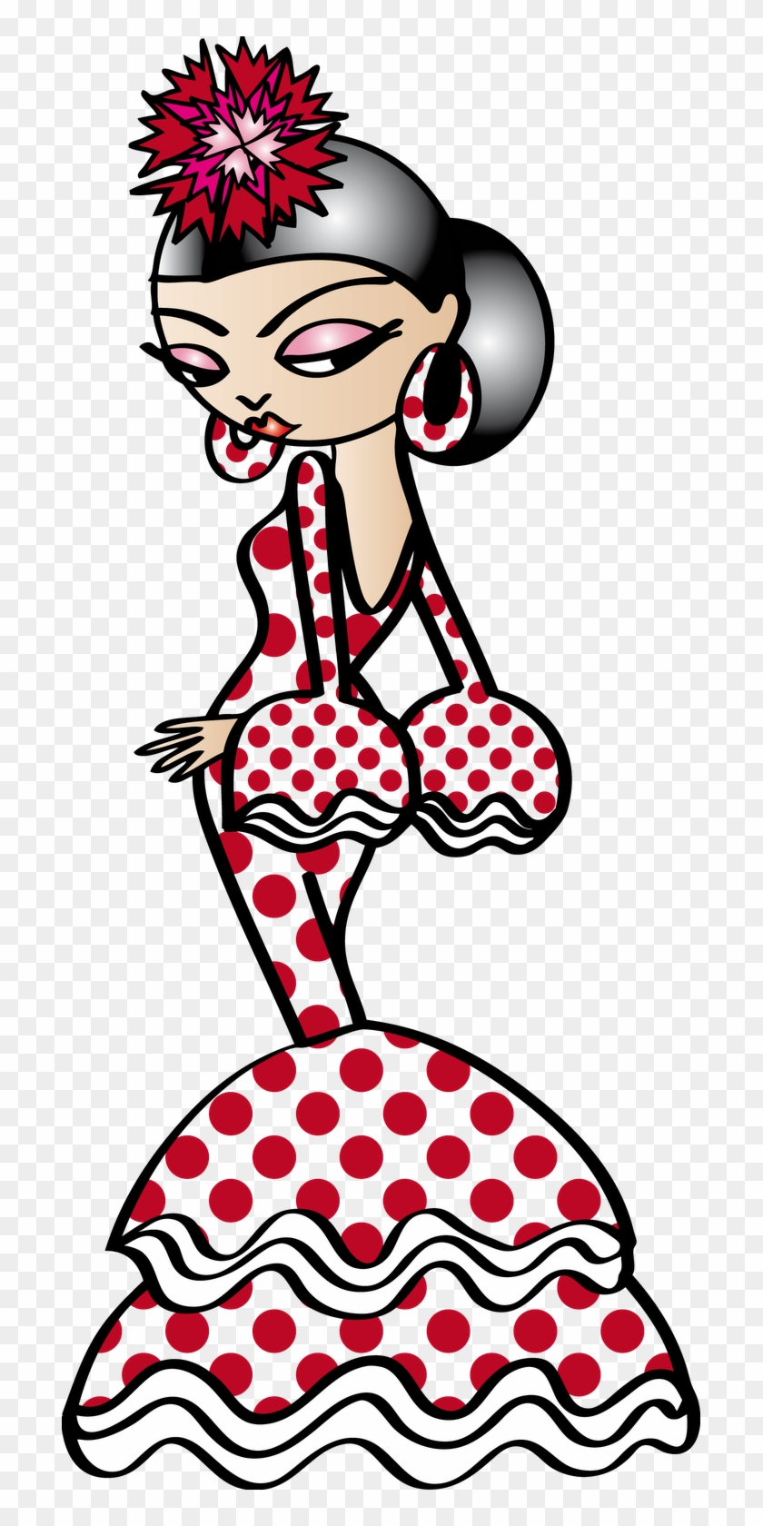 Pepe Vector Glass - Dibujos De Novias Flamencas Clipart #2392429