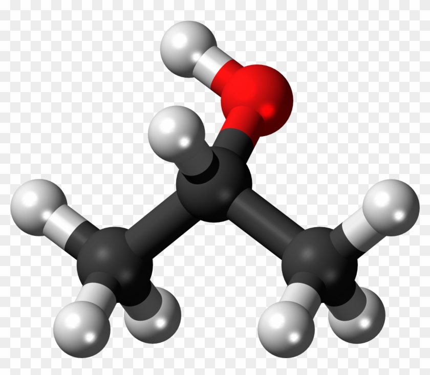Propan 2 Ol 3d Balls - 2 Propanol 3d Structure Clipart