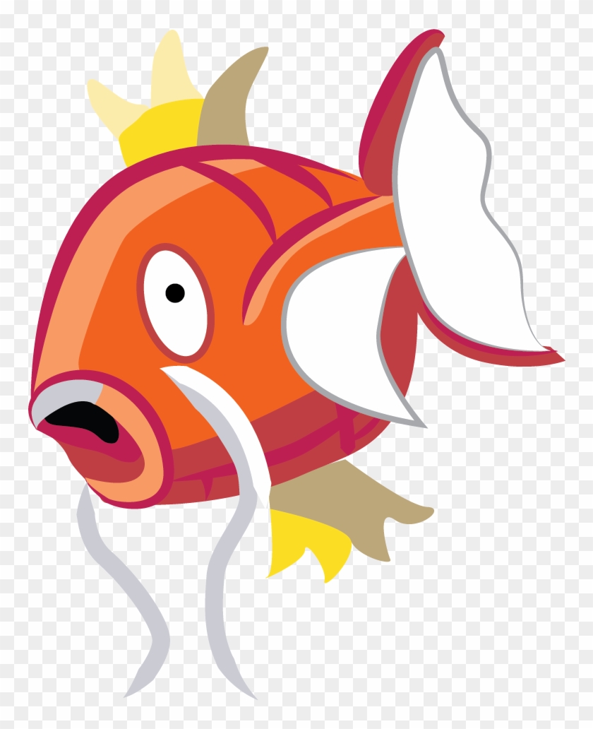 Just A Magikarp Vectorized From A Sprite - Magikarp Sprite Clipart