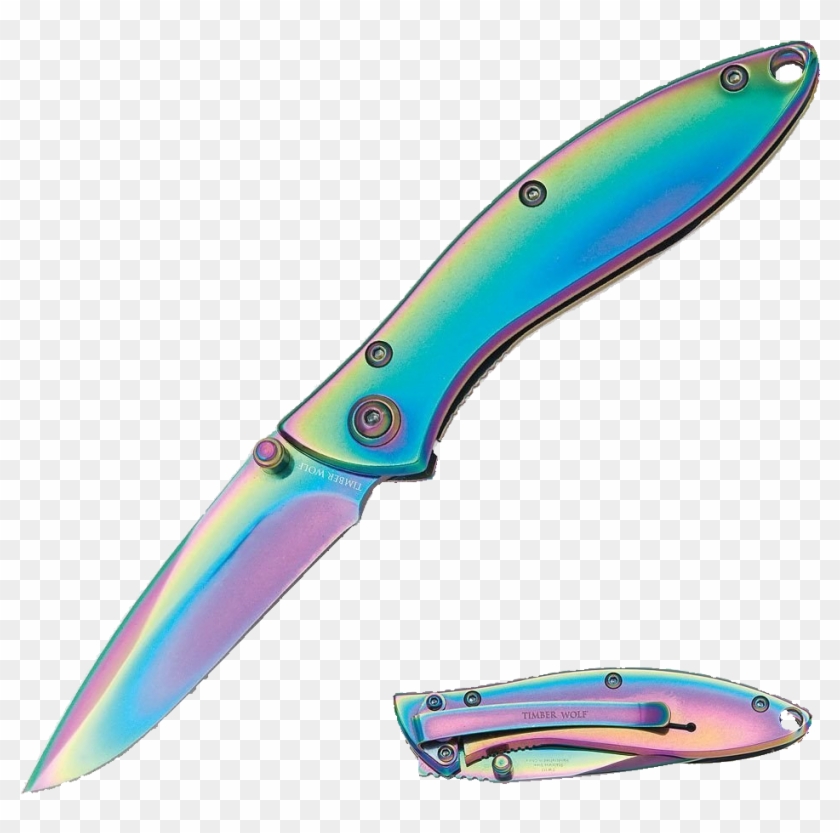 Csgo Knife Png - Oil Colored Knives Clipart
