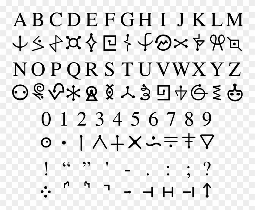 Alien Decoder Futurama - Futurama Alphabet Clipart