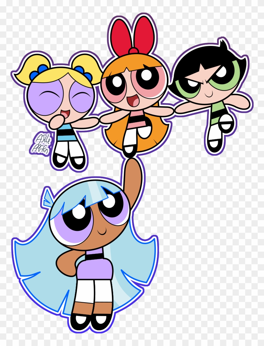 Girls Transparent Cartoon - Powerpuff Girls Midnight At The Mayor's Mansion Clipart