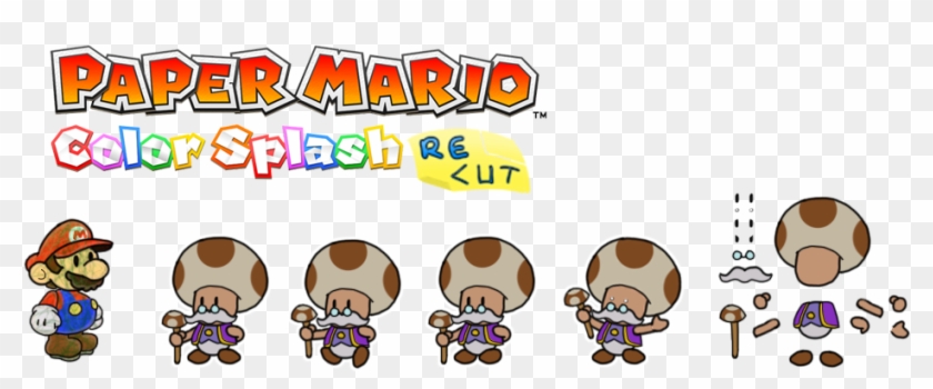 Prelude To The Recolored Paper Tale - Paper Mario Color Splash Toadsworth Clipart