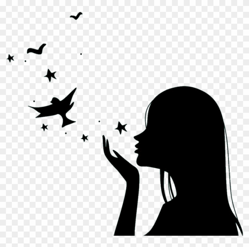 Mulher Sombra Png - Girl Icon Png Black Clipart #2393733