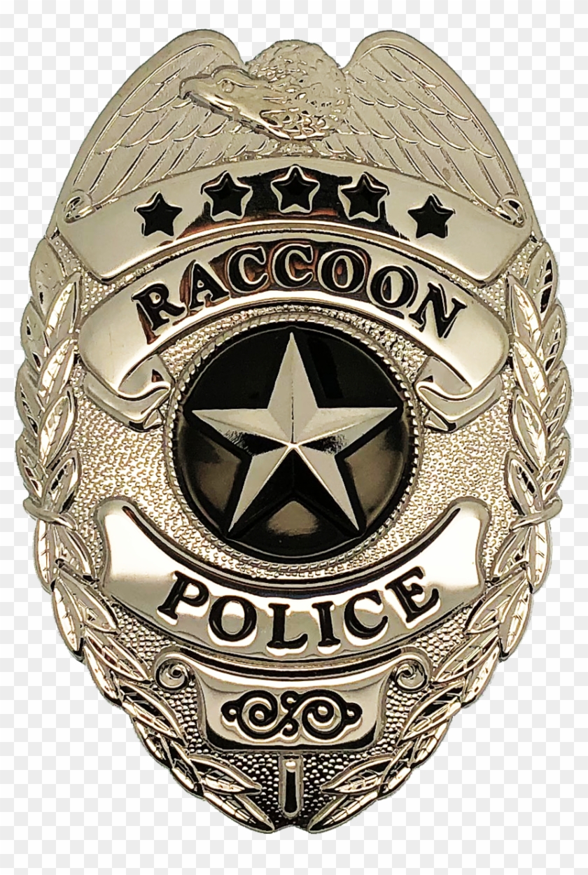 Resident Evil Raccoon Police Department Shield Badge - Raccoon Police Department Badge Clipart