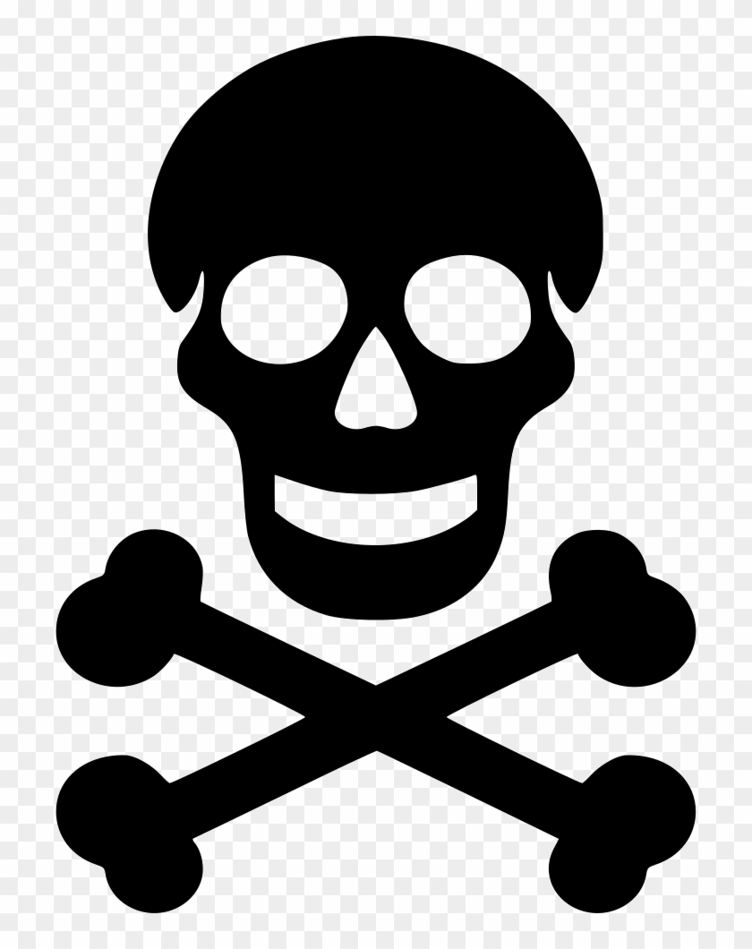 Png File Svg - Skull And Crossbones Easy Clipart