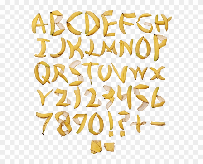 Banana Font Beware - Banana Font Clipart #2394176