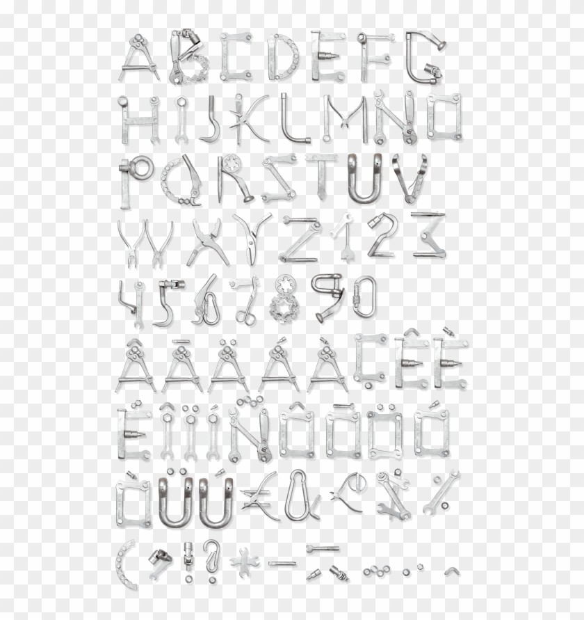 Tools Font - Calligraphy Clipart #2394197