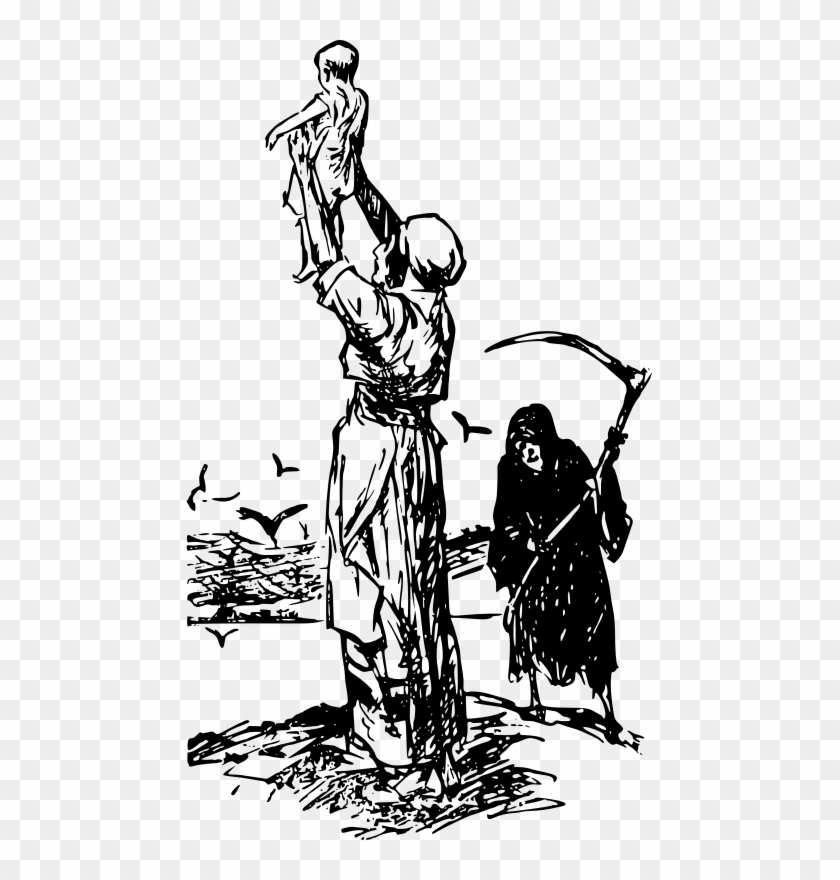 Death Of Achilles Clipart Icon Png - Grim Reaper Public Domain Transparent Png #2394199