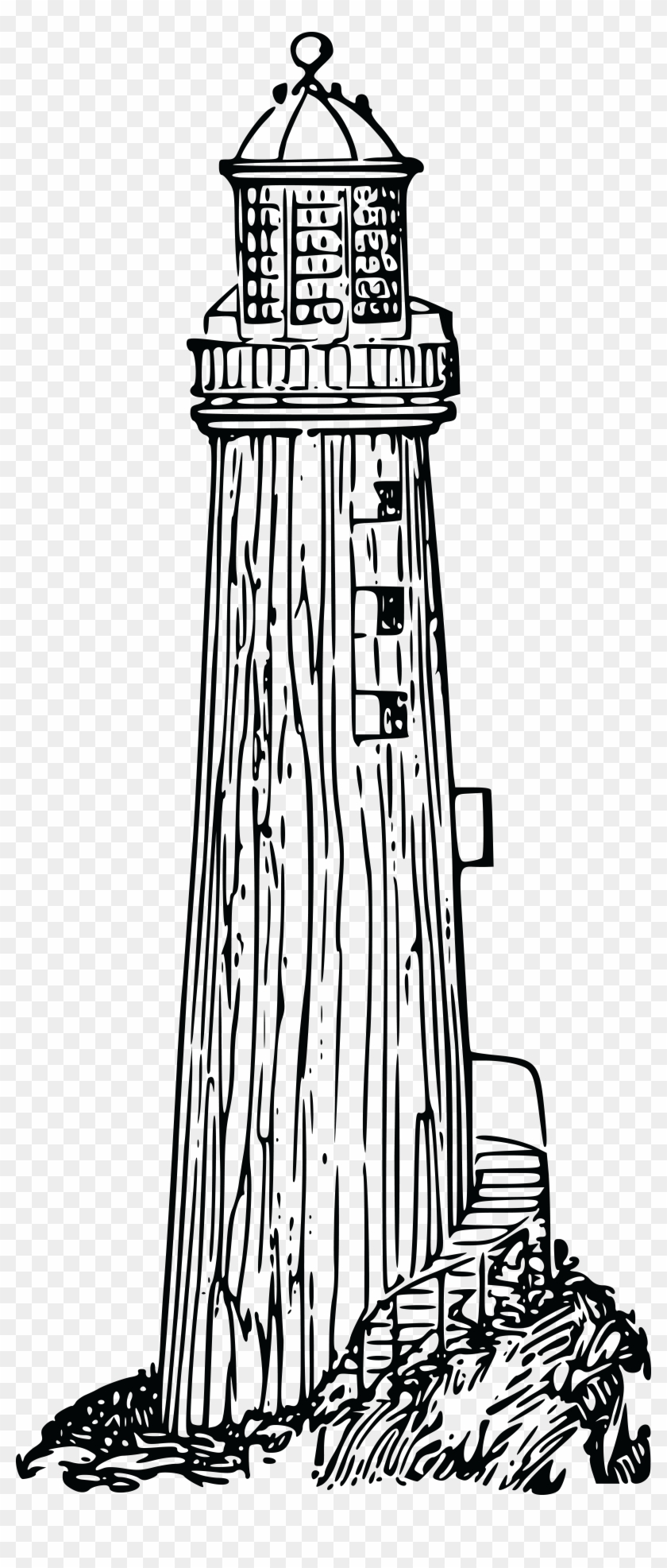 Drawing Lighthouse Art - Old Lighthouse Clipart - Png Download #2394215