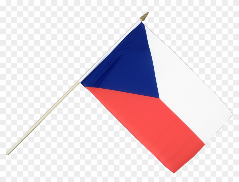 Stick Included For Flag-waving - Drapeau République Tcheque Png Clipart