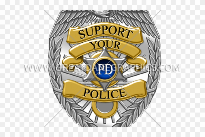 Support Police Badge Stickers Decals Clipart