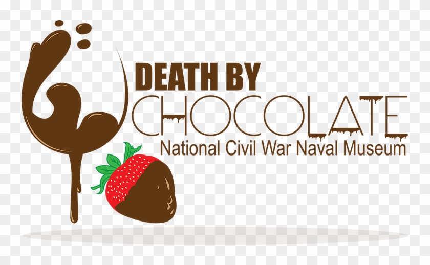 Death By Chocolate Logo Black Background - Strawberry Clipart #2394416