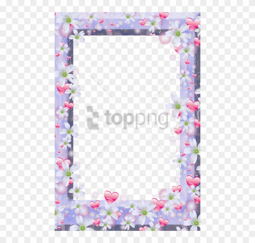 Free Png Violet Flower Frame Png Image With Transparent - Blessings To You & Family Clipart