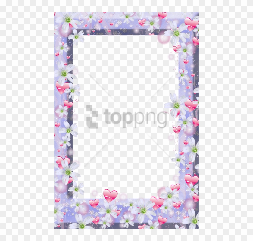 Free Png Violet Flower Frame Png Image With Transparent - Blessings To You & Family Clipart #2394551