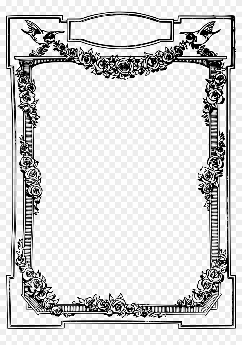 This Free Icons Png Design Of Bird Flower Frame - Illustration Clipart