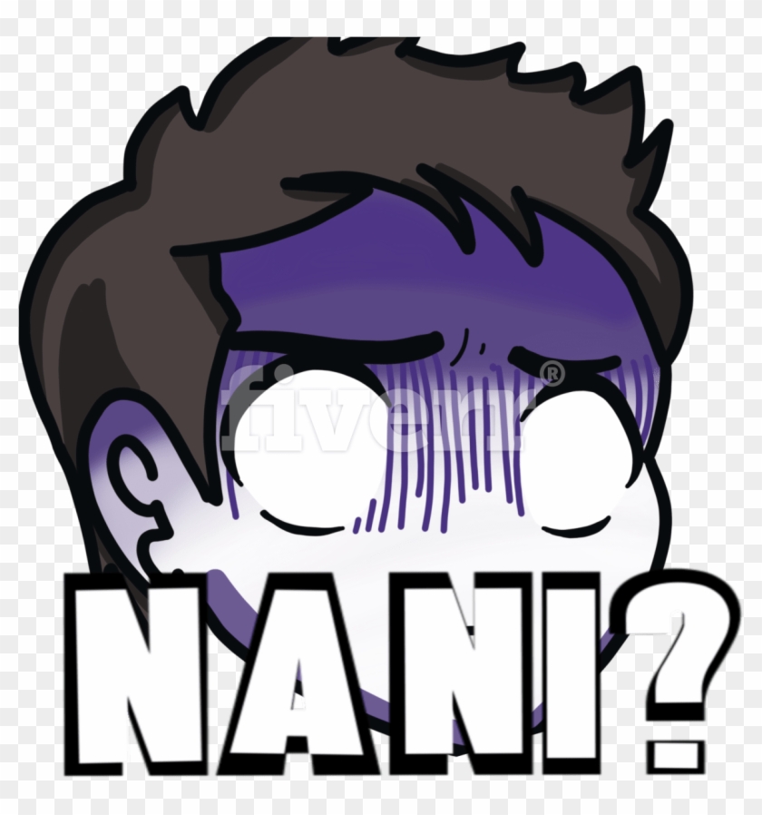 Draw You Twitch Emotes Sub Badges And More Hufzulu - Nani Emote Png Clipart #2394852