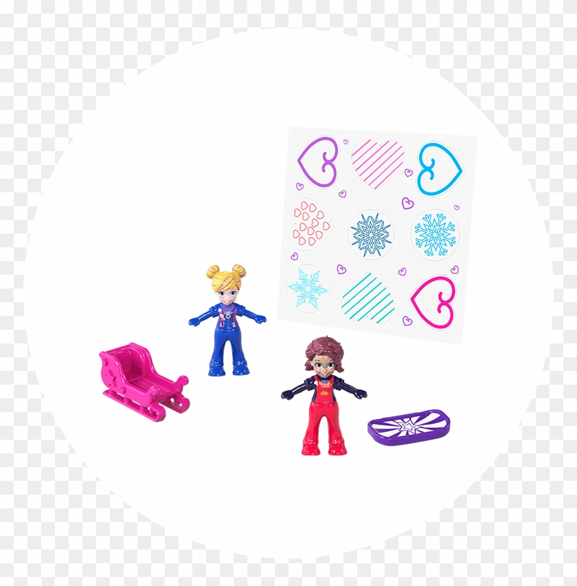 Polly Pocket Pocket World Snow Secret Compact Product - Polly Pocket Big Pocket World Snow Secret Compact Clipart