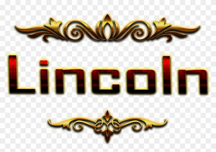 Lincoln Decorative Name Png - Sagar Name Clipart