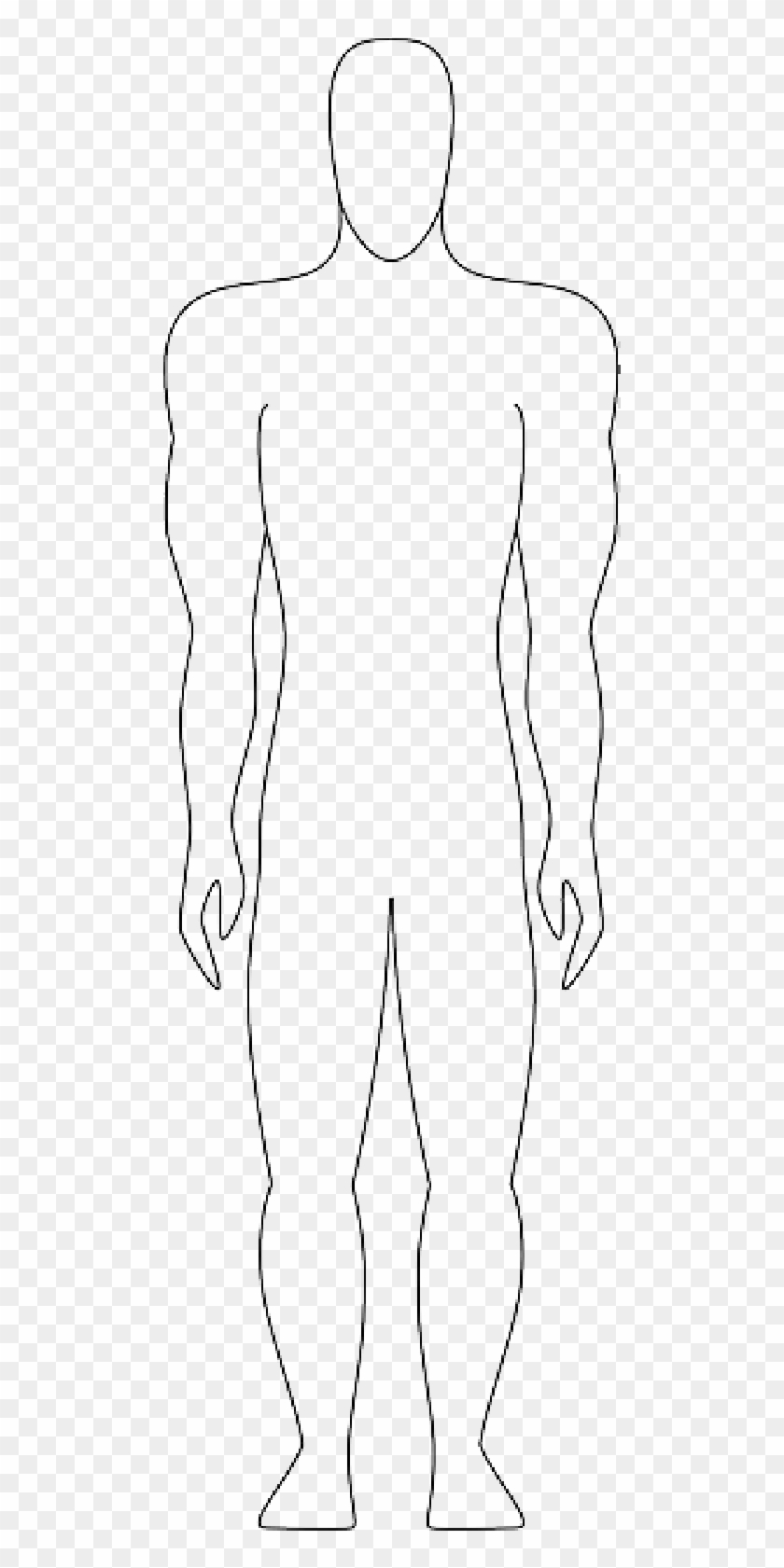 Drawings Of Standing Person Outline 133160 - Figure Drawing Clipart #2395371