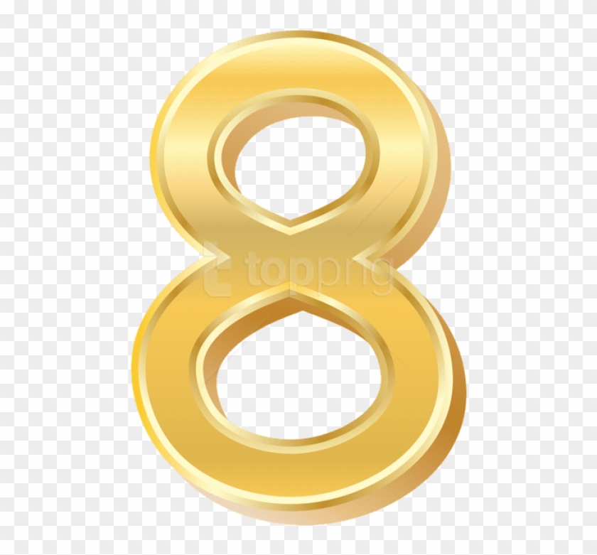 Free Png Gold Style Number Eight Png Images Transparent - Circle Clipart #2395451