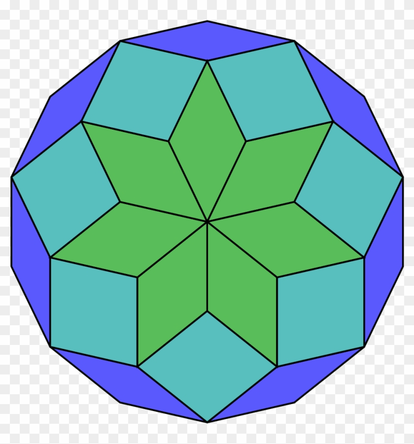 14 Gon Dissection Star Clipart #2395847