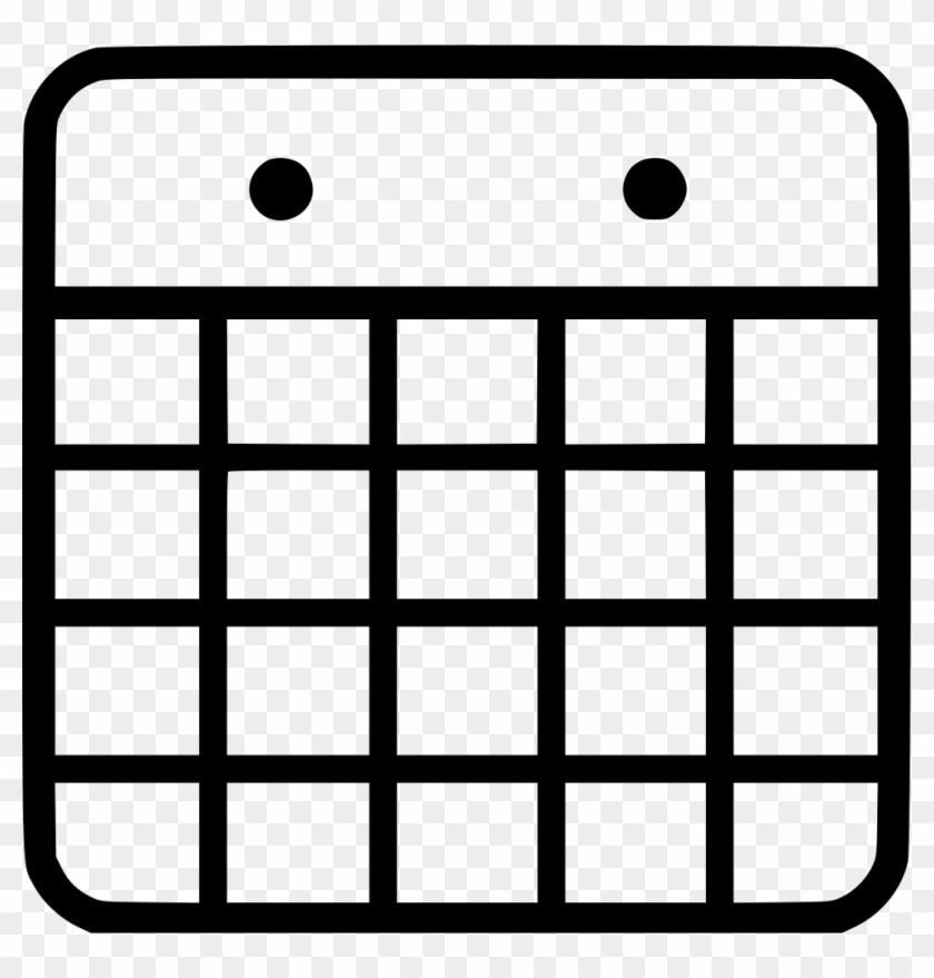 Png File Svg - Calendar Thin Icon Png Clipart
