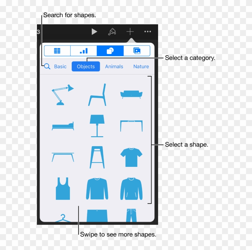 Keynote For Ipad - Add Shapes In Keynote Clipart #2396367