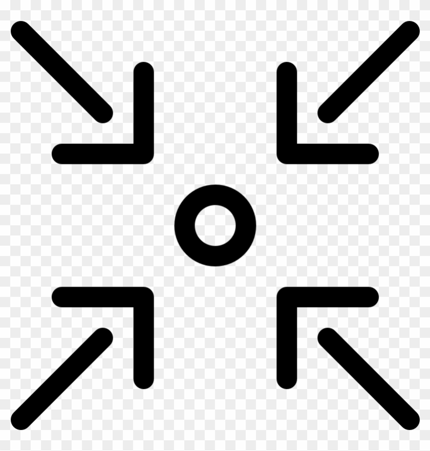 Arrow Fullscreen Exit - Illustration Clipart #2396369