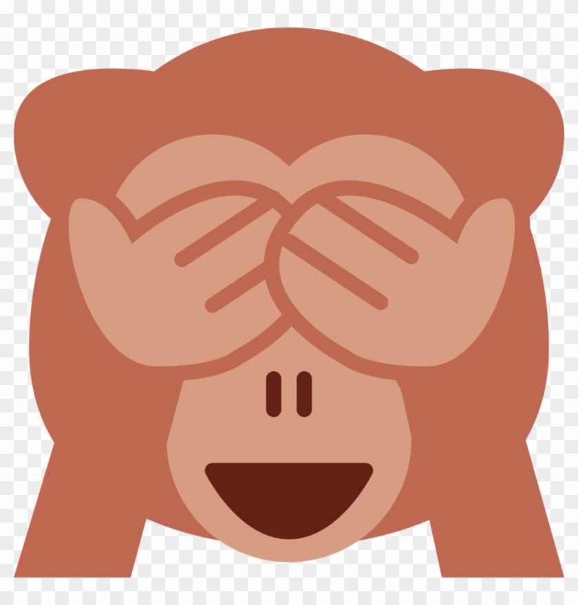 Emoji Del Mono Tapandose Los Ojos Clipart #2396521
