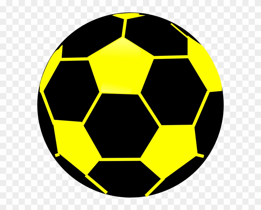 Black - Black And Yellow Ball Clipart #2397083