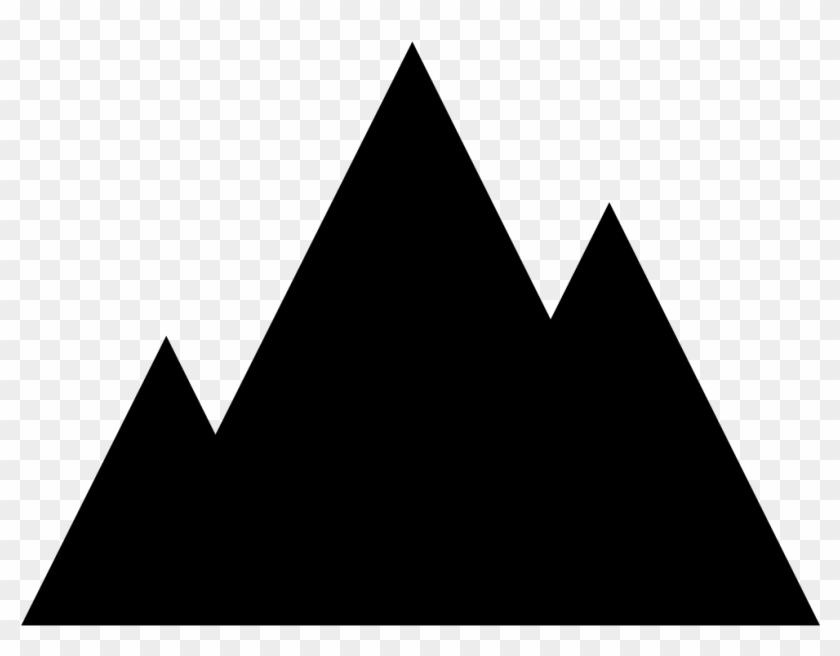 Vaporwave Vector Mountains - Mountain Icon Noun Project Clipart #2397755