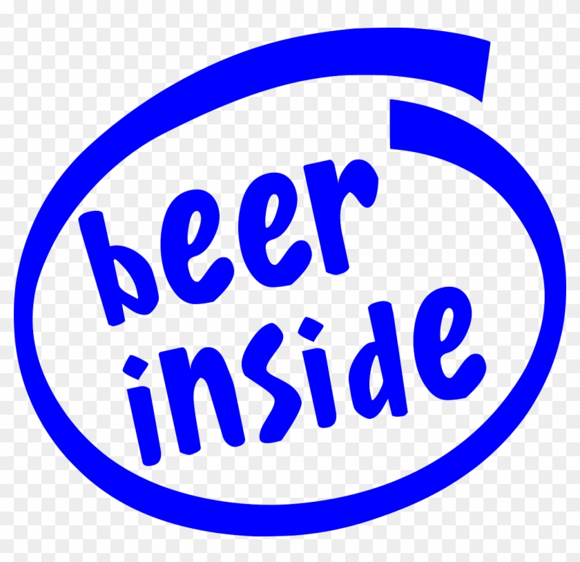 Beer Intel Fun Beer Inside Logo Png Image - Intel Beer Clipart #2398290