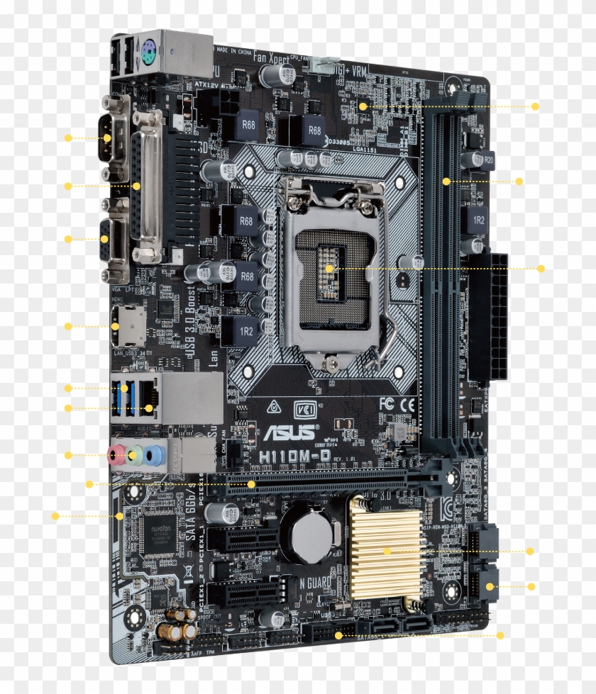 1 Com Port - Asus H110m A M 2 Clipart #2398785