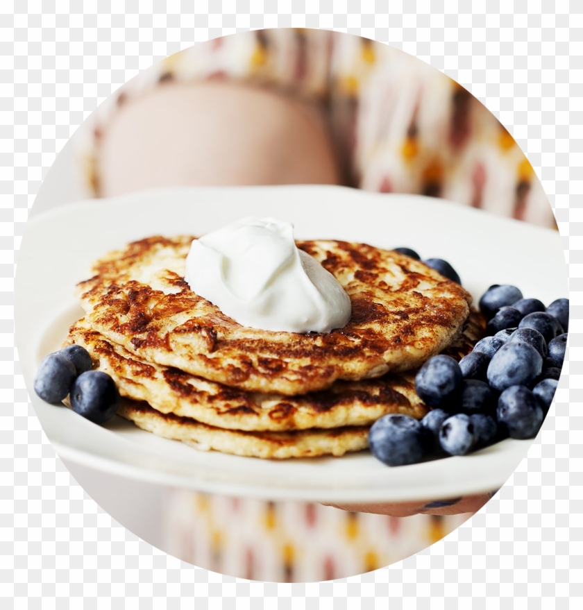 Keto Pancakes With Berries And Whipped Cream Clipart #2399045