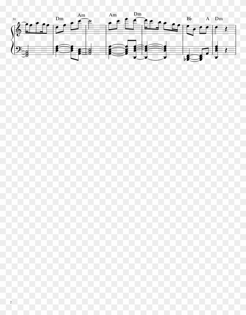 Sanfona Sentida Sheet Music 2 Of 2 Pages - Sheet Music Clipart #2399284