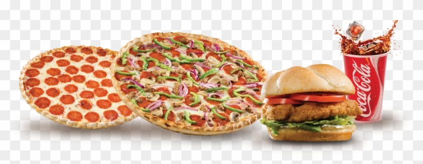Pizza - Pizza Burger Sandwich Png Clipart #2399845