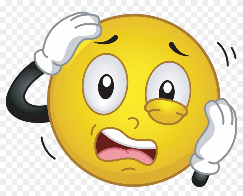 Cartoon Confused Face - Confused Smiley Clipart