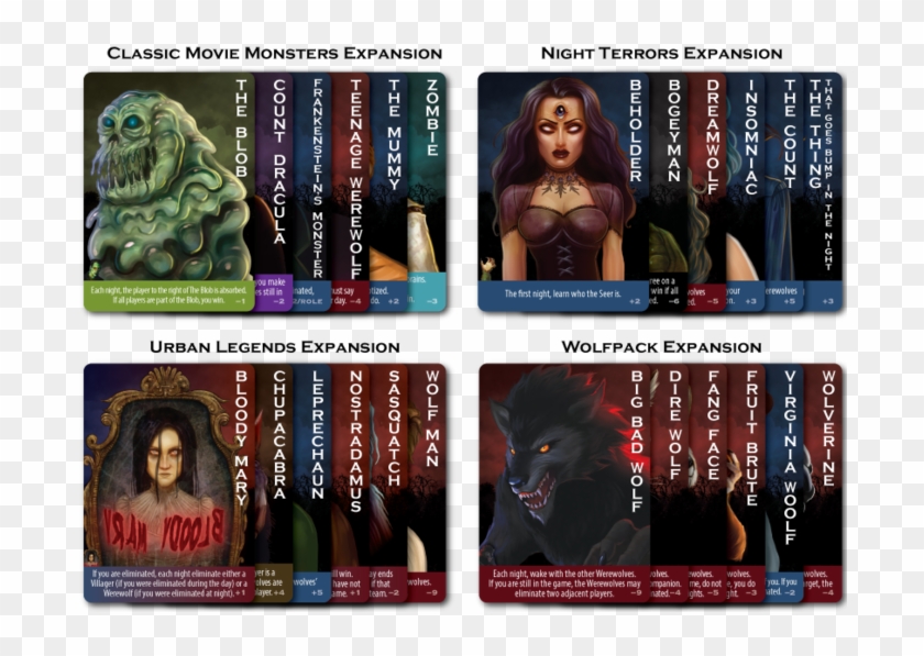 Ultimate Werewolf Cards - Werewolf Ultimate Deluxe Edition Clipart #240592